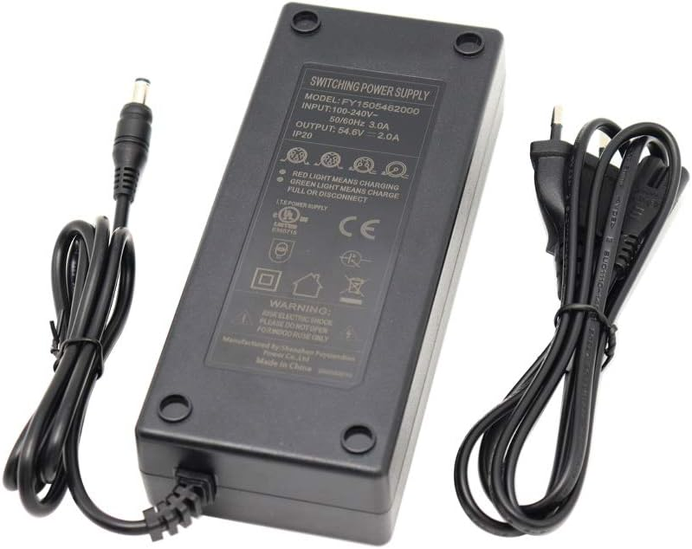 Abakoo Charger Power Supply Power Adapter Charging Cable 100-240 V AC to DC 54.6 V 2A for 48 V Batteries Charger for Li-Ion Battery image number 3