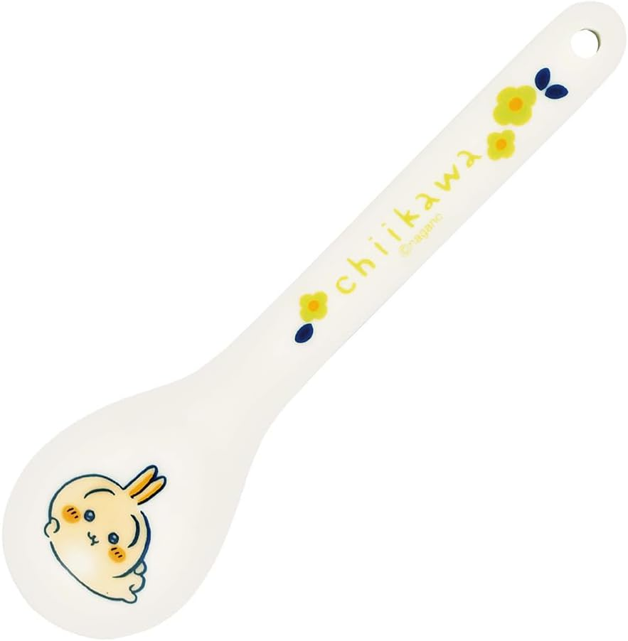 Chiwaa CKW23-850T Officially Licensed Rabbit Ceramic Teaspoon, 5.1 X 1.2 Inches (13 X 3 Cm), Flower Garden Tableware, Goods, Miscellaneous Goods, White