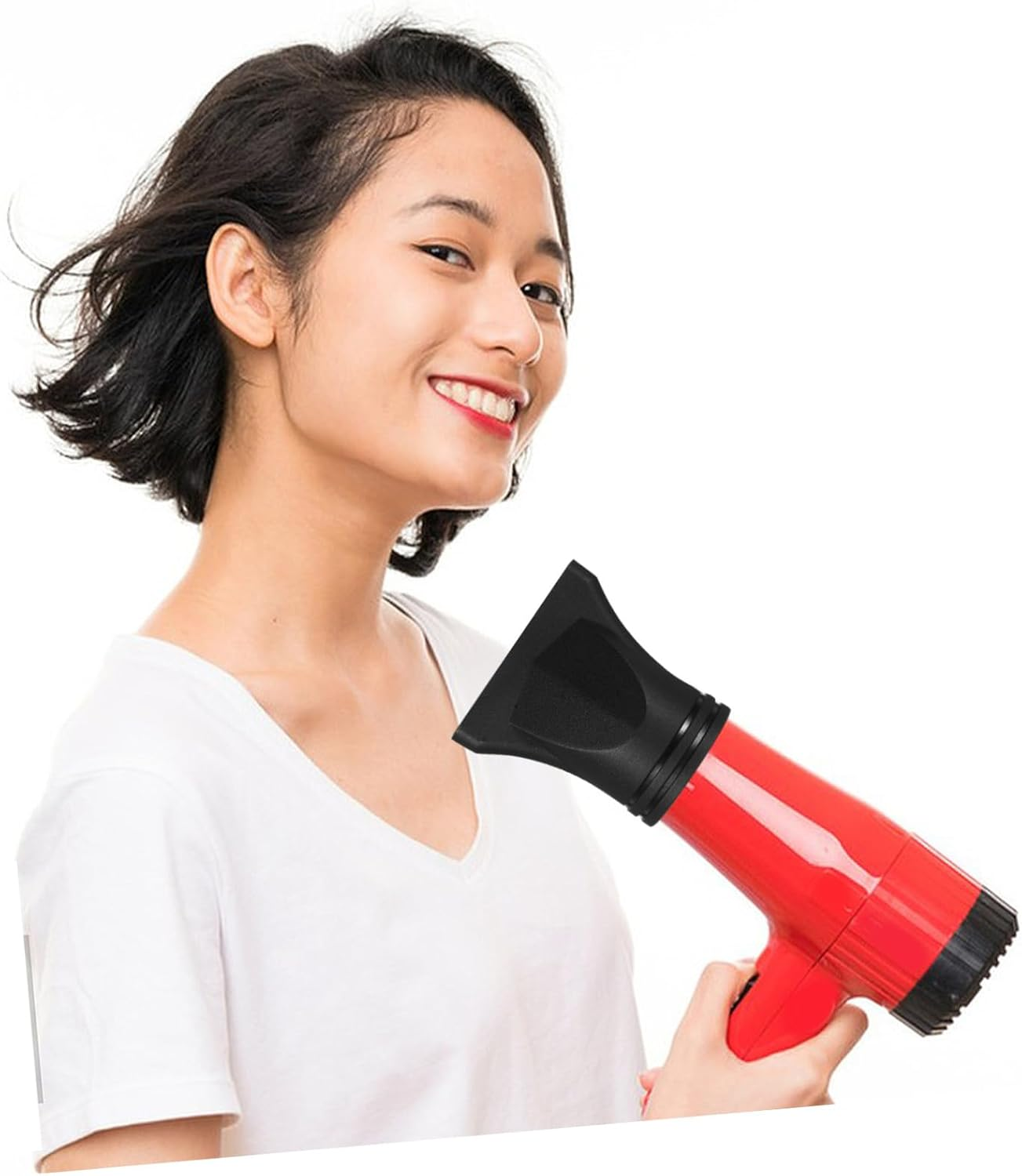 Homoyoyo 2Pcs Hair Dryer Nozzle Attachments Blow Dryer Diffuser for Curly Hair Styling Precision Airflow Design Enhance Shine and Smoothness image number 5