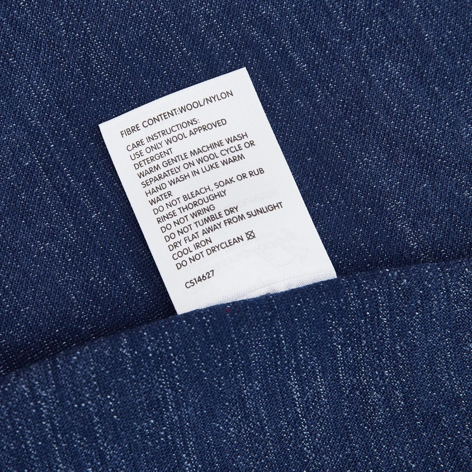 Australian Wool Blanket, Navy Marle image number 6