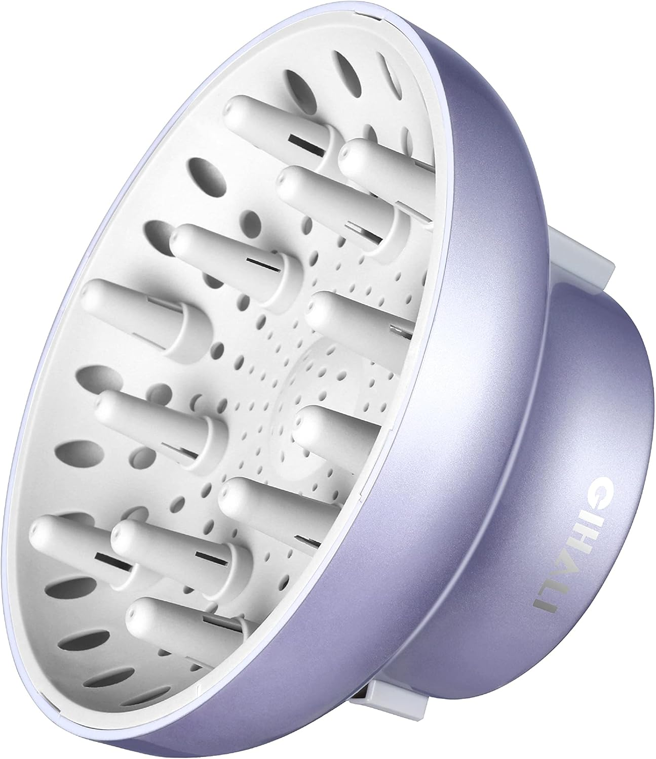 GIHALI Universal Hair Diffuser &ldquo;Super Sturdy&rdquo; 4.4-6.6Cm for Natural Curly and Wavy Hair, Easy Install, Hair Dryer Attachment Fit for Travel (Rose Gold)