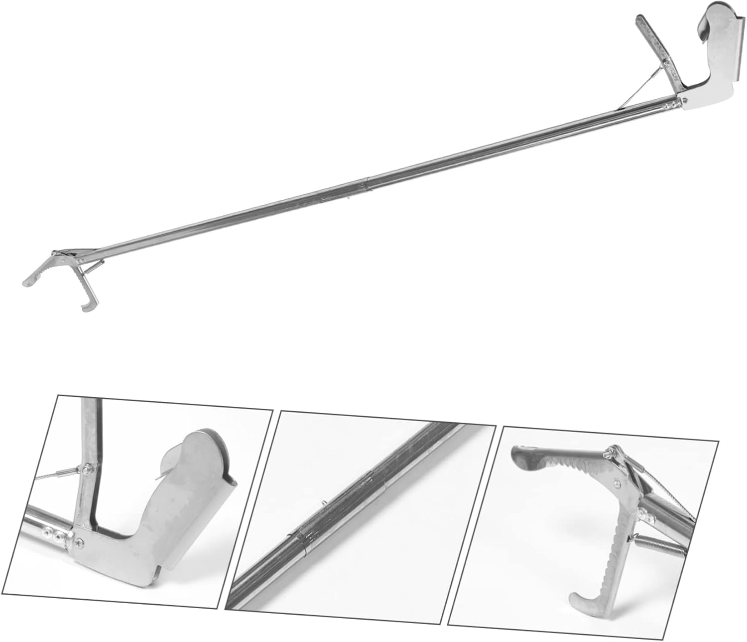 COSMEVIVI Durable Stainless Steel Snake Catcher Tongs Foldable Snake Grabber Tool with Lock for Garden and Zoo Use Non Slip Grip Snake Sticks image number 3