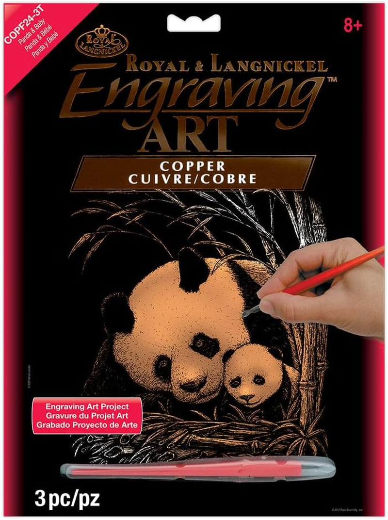 Royal & Langnickel Royal and Langnickel Copper Engraving Art, Kitten and Puppy image number 6