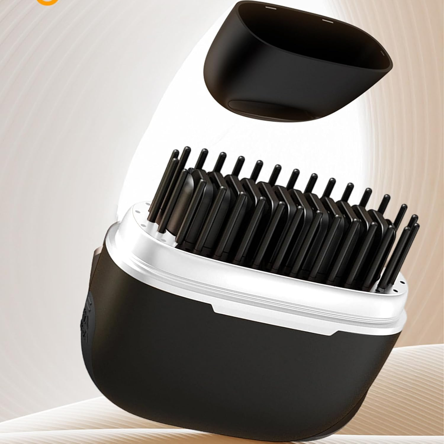 Apujent Cordless Hair Straightener Brush | Fast Heating Portable Straighteners,Hair Styling Tool Less Frizz Portable Smoother for Women Girls Home Dorm Camping Travel