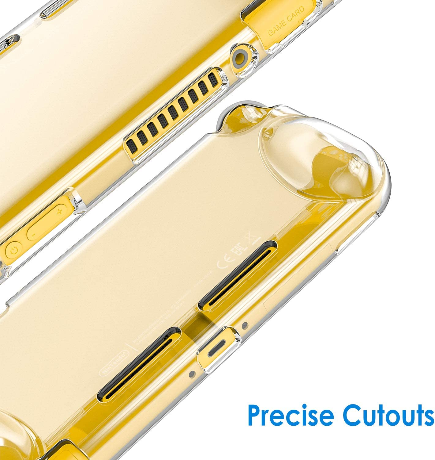 Jetech Protective Case for Nintendo Switch Lite 2019, Grip Cover with Shock-Absorption and Anti-Scratch Design (HD Clear) image number 3