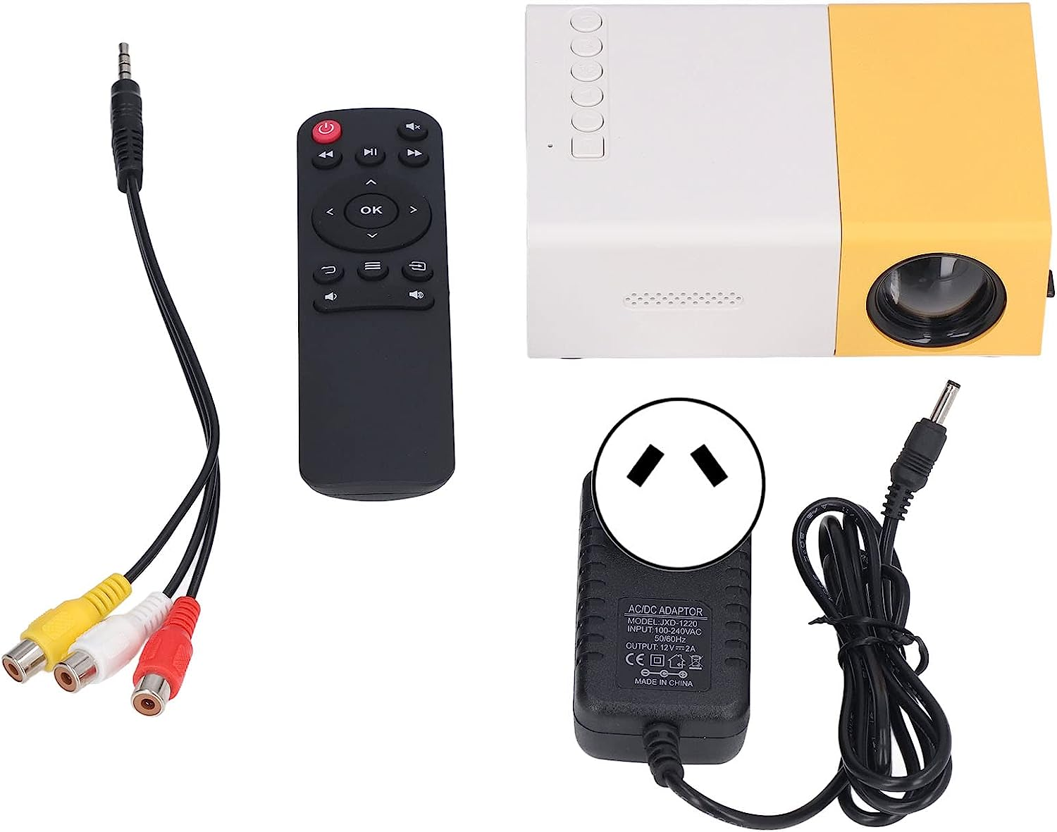 Phone Projector, Mini Projector 1920 X 1080 Resolution 24-60 Inch Big Screen for Outdoor Home (AU Plug) image number 2