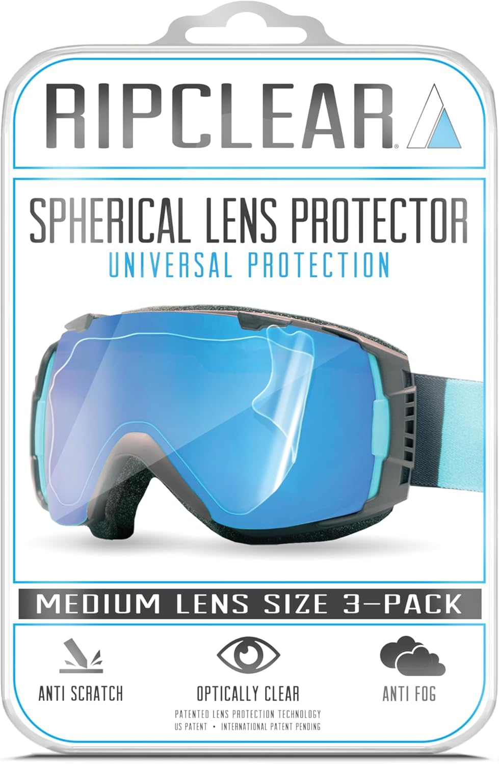 RIPCLEAR Lens Protectctor for Apple Vision Pro - 3 Pack - Universal Goggle Lens Protector Compatible with Apple Vision Pro VR Headset - Patended Technology - Application Istructions and Cleaning Kit Included, Ravpump3Pack image number 5