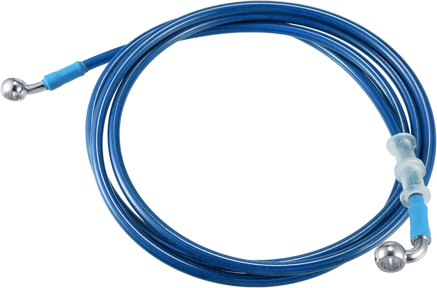 X AUTOHAUX 120Cm AN3 M10 Car Hydraulic Brake Line Oil Hose Pipe Fitting 28&deg; 90&deg; Stainless Steel for Car Motorcycle Dirt Racing Bike Green