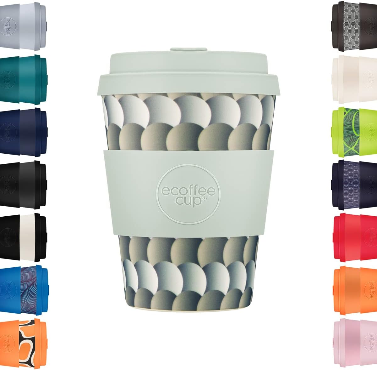 Ecoffee Cup 12Oz (350Ml) Reusable Coffee Cup &ndash; PLA Plant-Based Travel Mug with Silicone Lid, Melamine Free & Dishwasher Safe &ndash; Drempels image number 3