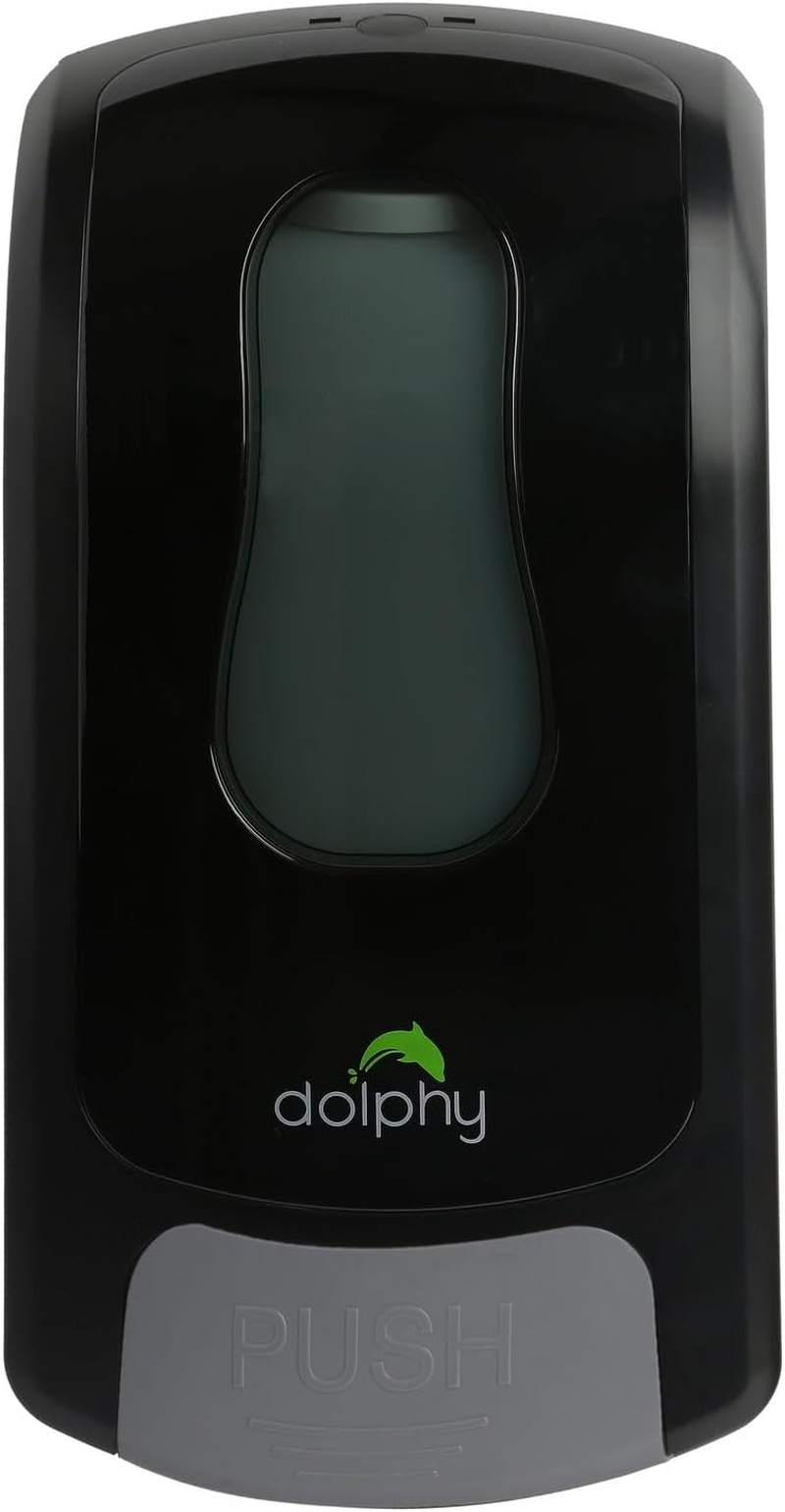 Dolphy 1000ML Manual Foam Dispenser - Refillable Black ABS Plastic, Lockable, Wall Mounted for Liquid Soap, Shampoo, Conditioner, Lotion & Foam Sanitizer image number 3