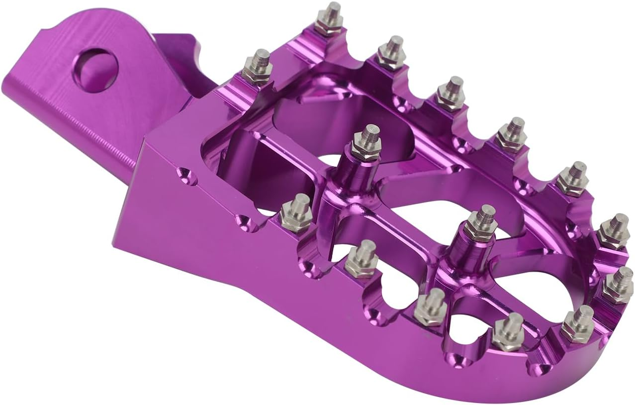 Motorcycle Foot Pegs Wider CNC Foot Pegs for Surron Sur Ron LBX Talaria Sting MX3/R MX4 Talaria X3 XXX E-Ride Pro SS/S Electric Dirt Bike Purple image number 3