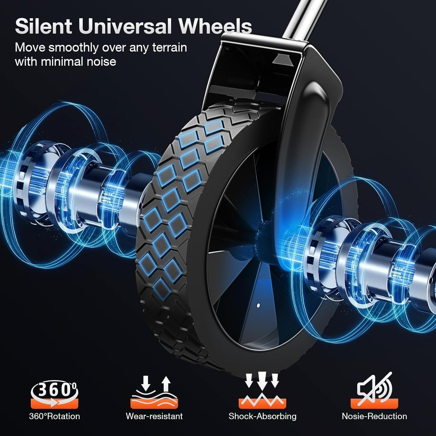 Foldable Wagon with Wheels, Portable Heavy Duty Collapsible Beach Cart - Large Capacity Utility Wagon for Shopping, Sports, Camping，Garden，Grocery - Black image number 2