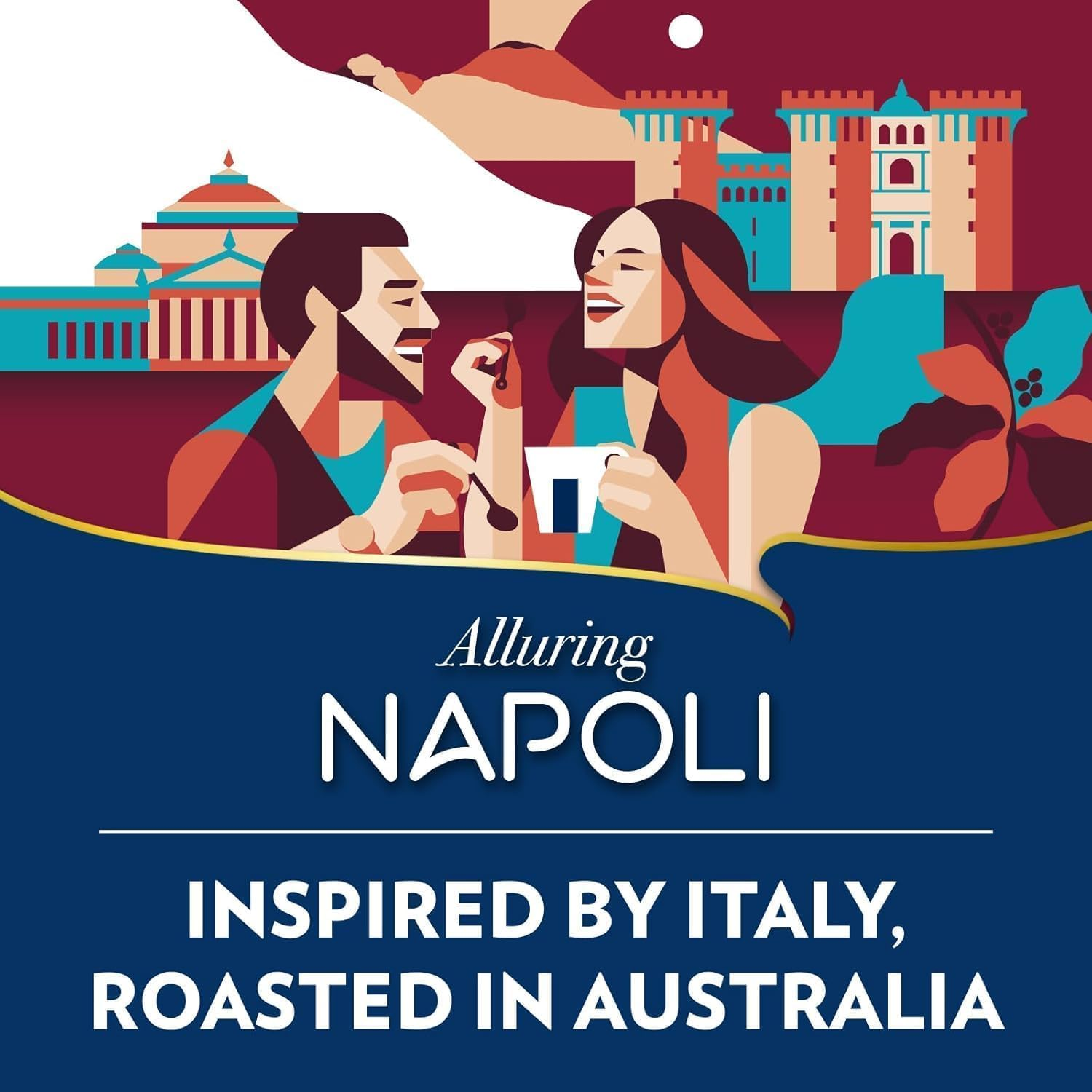 Lavazza, Tales of Italy Alluring Napoli, 1 Kg, Ground Coffee, Ideal for Moka Pot, with Notes of Cocoa and Caramel, Arabica & Robusta, Intensity 9/10, Dark Roasting, Roasted in Australia, 4 X 250G image number 3