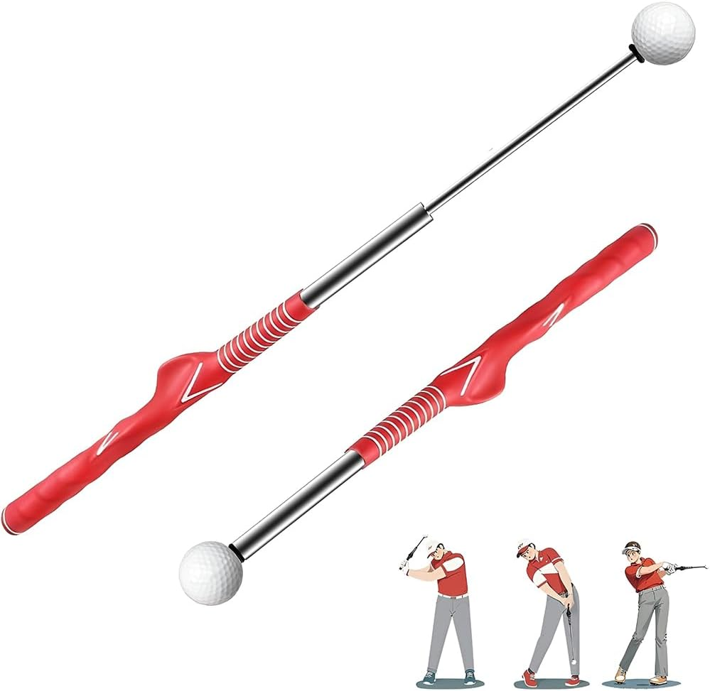 Retractable Golf Swing Trainer Aid, Golf Swing Practice Stick, Golf Grip Trainer for Warm-Up Right-Handed Golf Club Indoor Practice Strength & Tempo Flexibility Training Practice Accessories image number 5