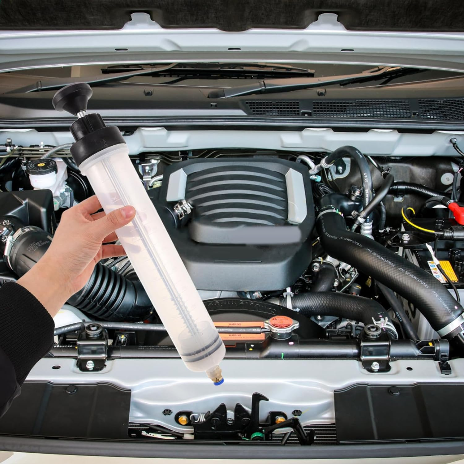 BUGUUYO 1Set Automotive Fluid Extractor Pump Manual Tool for Compatible Vehicles Easy to Use Construction