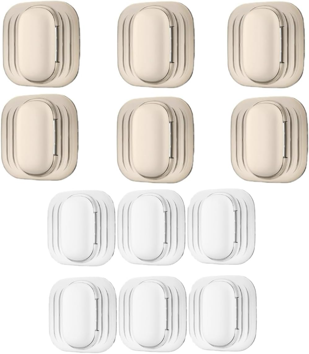 12Pcs Door Handle Bumper Self-Adhesive Thickened Wall Protection Door Knob Wall Cover Rubber Buffer Pad Translucent Silicone Door Stopper Suitable for Furniture Glass Table image number 1