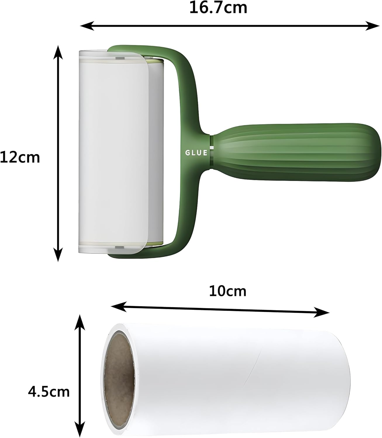 YAVO-EU Extra Sticky Lint Roller, 6 Rolls with 1 Dispenser, Extra Sticky Lint Roller, Lint Roller, Pet Hair, Suitable for Clothes, Hair, Cat Hair, Dog Hair image number 5