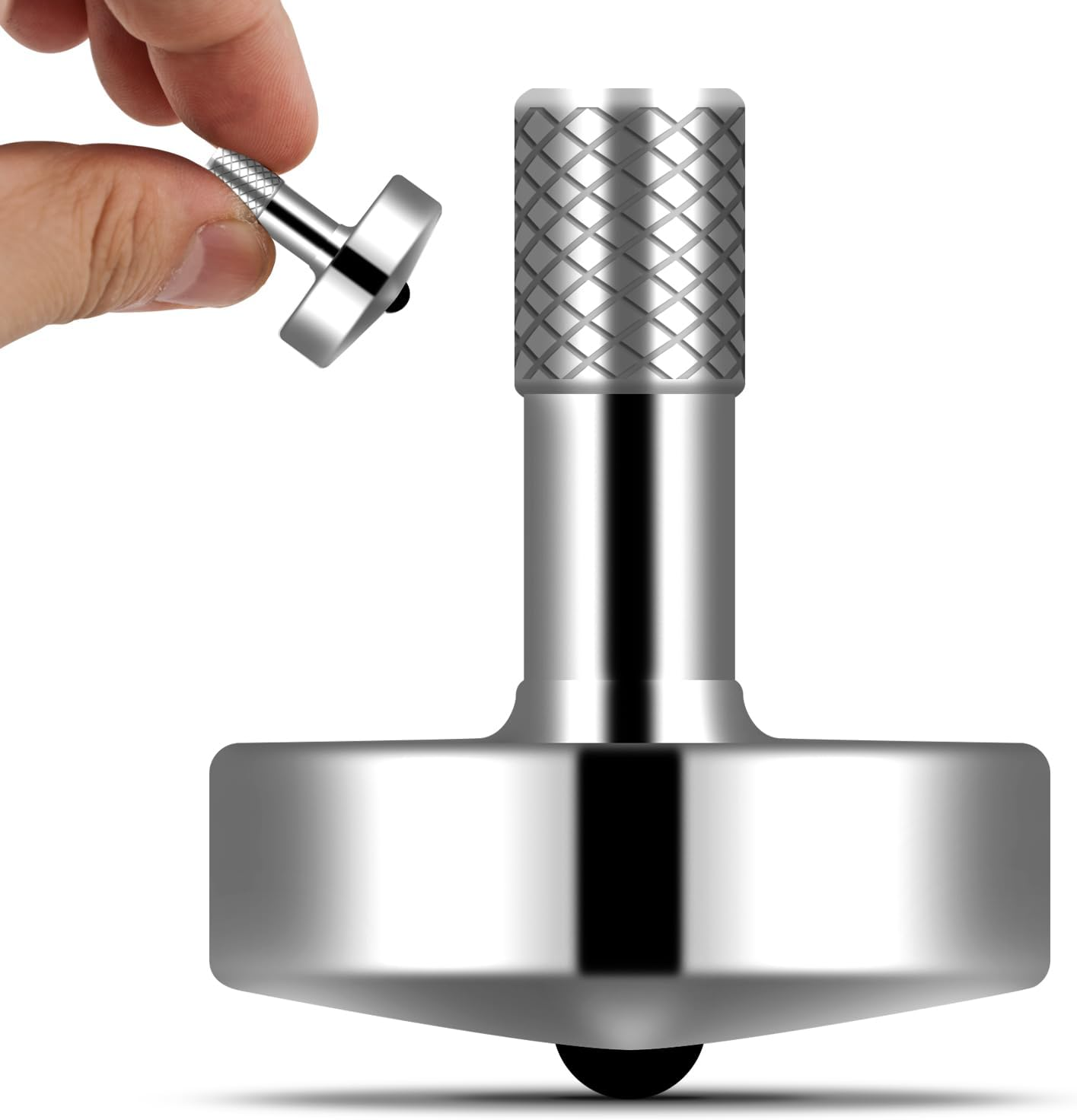 Djuiinostar Spinning Top (AVG 5-8 Minutes), CNC Machined from Solid Brass, High Precision Desk Toy, Waste Your Time Efficiently DST-820