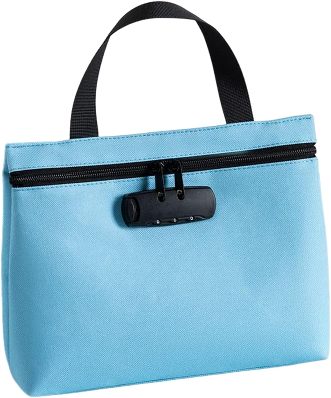 Lockable Money Bag - Secure Storage Pouch, Travel Security Case, Protective Holder for Valuables, Keys, Jewelry, Passport, Security Storage Bag with Interim - Black image number 3