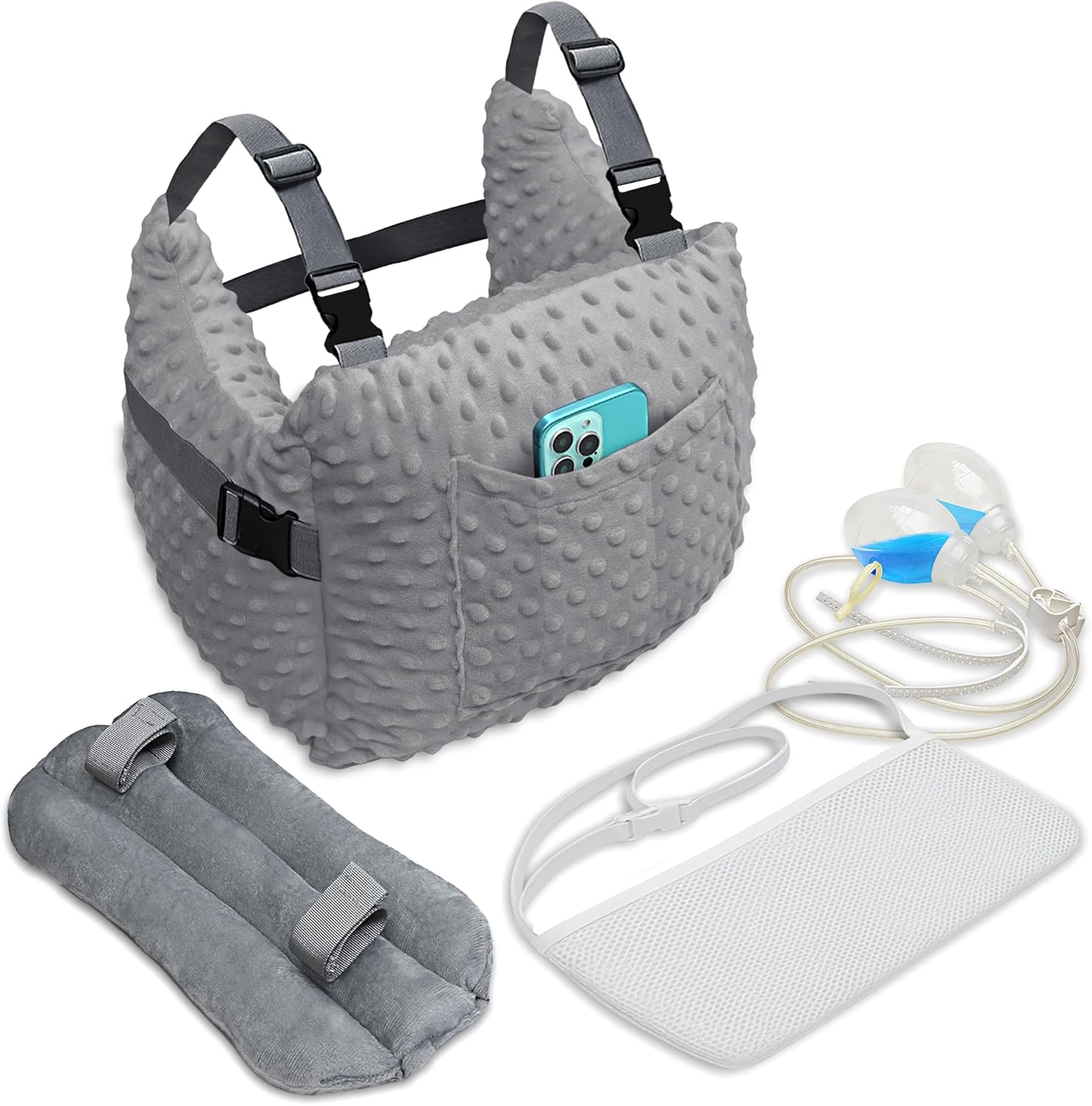 Zomaple Post Mastectomy Pillow, Lavender &ndash; Gentle Chest Protection for Sleep & Car Rides &ndash; Reduces Underarm Pressure, Cushions Everyday Bumps & Helps You Relax &ndash; Pillow for Mastectomy Recovery Support