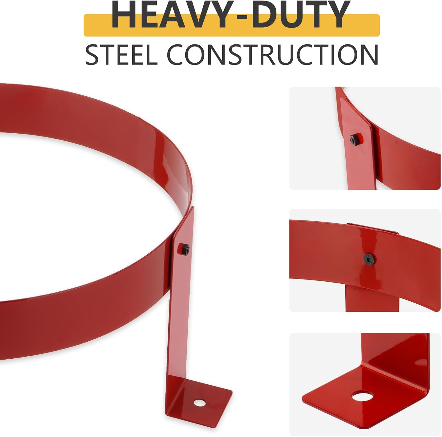 SPARKWHI 5 Gallon Bucket Holder 16 Inch Diameter, Bucket Holder Rack for RV, Truck, Cart, UTV, Landscape Trailer image number 3