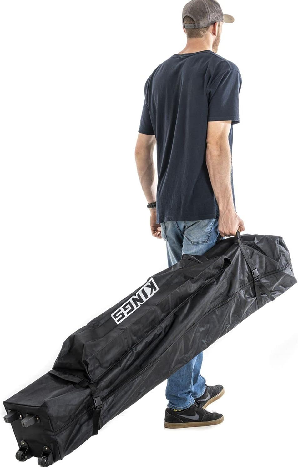 KINGS 3X3 Gazebo Wheeled Polyester Bag Tough Wheels & Reinforced Base image number 2