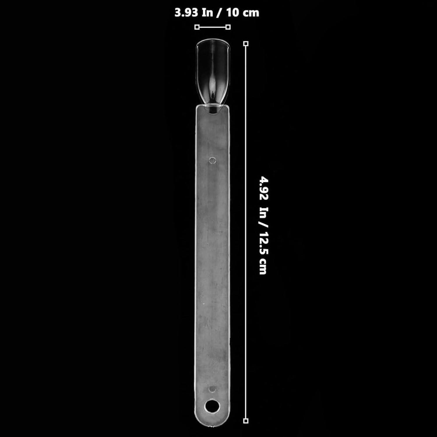 MUKLEI 150 PCS Clear Nail Swatch Sticks with Ring, Transparent Nail Simple Sticks Fan Shape Nail Art Display Tips for Display, Practice, DIY and Collection, 200 Number Labels Included image number 4