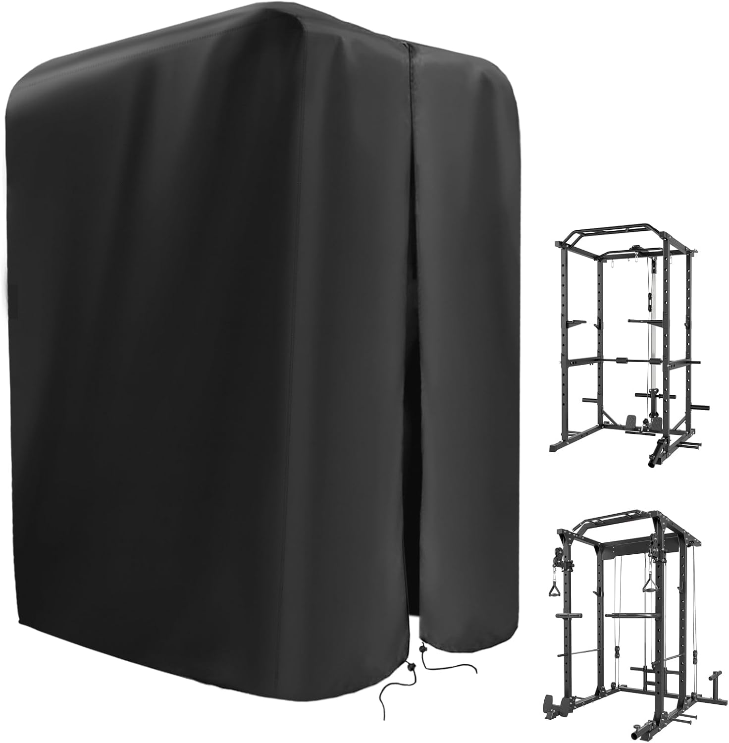 Gym Rack Cover with Waterproof Zipper - Protective Cover for Squat/Weight Lifting Rack, Home Gym Workout Equipment - Indoor or Outdoor image number 6