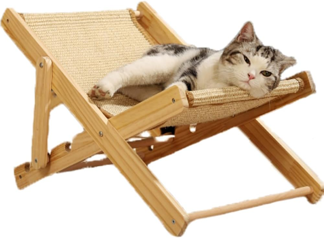 Biubiu Deluxe Cat Scratching Chair &ndash; Sisal Mat, Three Adjustable Heights and Durable Sisal Pad, Providing Ultimate Comfort and Furniture Protection for Your Feline image number 3