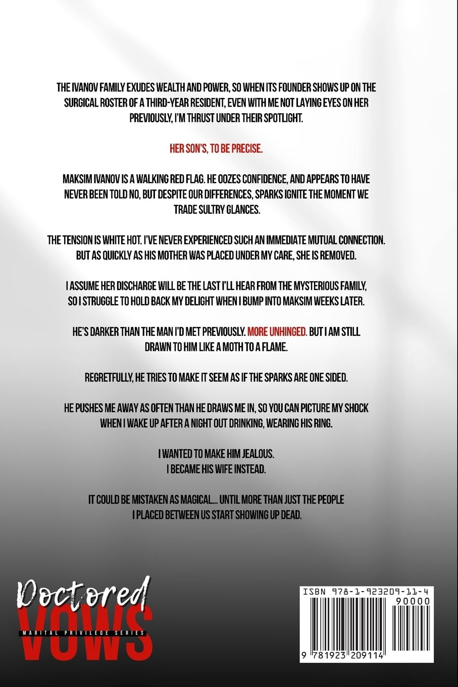 Doctored Vows: a Standalone Surprise Marriage Mafia Romance Read image number 1