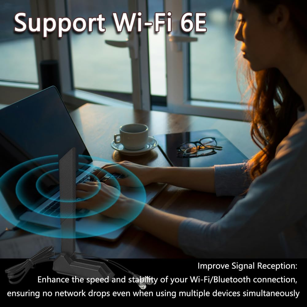 Gintai 2.4 Ghz, 5 Ghz, 6 Ghz Wifi 6E Wifi Antenna Cable for ASUS Z690-A Z690-E Z690-I Z690-F Z690-G Z690-F 14008-02650600 - White image number 5