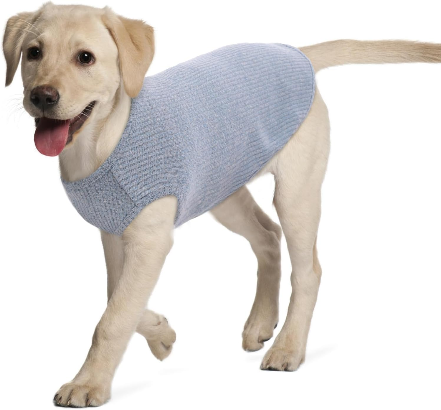 Hjumarayan Dog Jumpers Large Size - Knitted Dog Jumpers Lightweight Dog Jumper Large Dog Sweater, Striped Dog T Shirt Stretchy Dog Jumper Lightweight Vest for Medium Large Dogs (Black XXL)