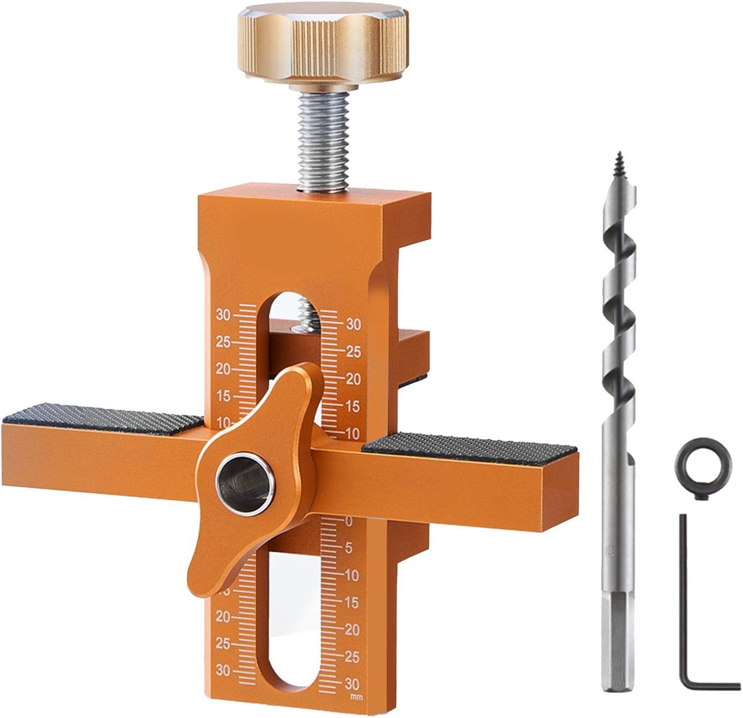 Cabinet Door Positioning Tool, Aluminum Alloy Cabinet Door Installation Positioner, Hand Tool Kit with Clamp, Adjustable Cabinet Door Mounting Jig for Kitchen Bathroom Wardrobe image number 5