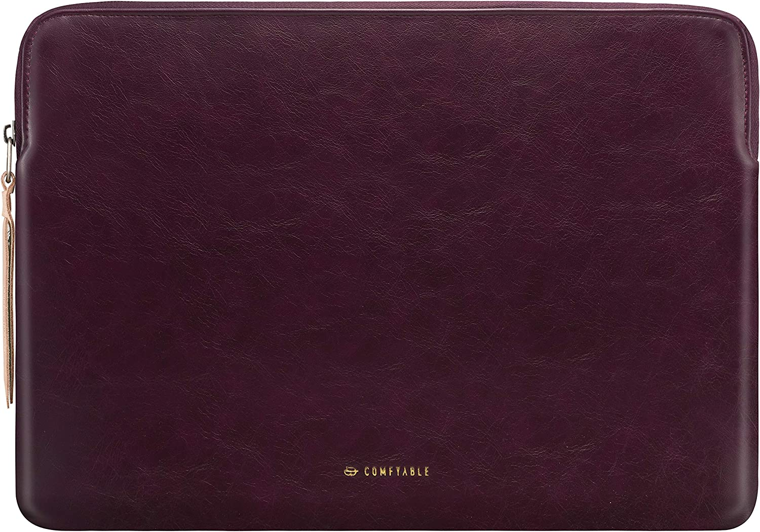 Comfyable Slim Protective Laptop Sleeve 13-13.3 Inch Compatible with 13 Inch Macbook Pro & Macbook Air, PU Leather Bag Waterproof Cover Notebook Computer Case for Mac, Chocolate