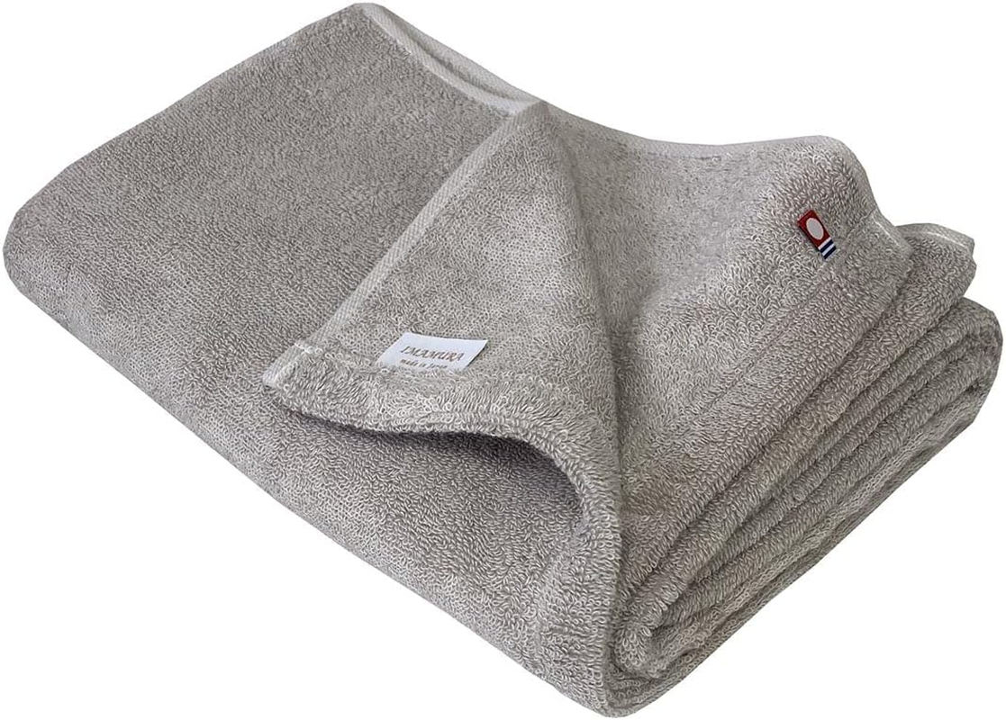 Imabari Towel Color Bath Towel, 1 Sheet, Antibacterial Treatment, 23.6 X 47.2 Inches (60 X 120 Cm), Brown