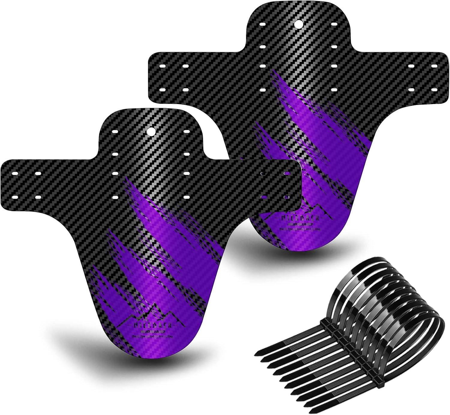 NICEDACK Bike Fender, Adjustable MTB Mud Guard, Front and Rear Compatible Mudguards, Easy to Install, Fits 26", 27.5", 29" Fat Tire Bikes and All Disc Brake Bicycles