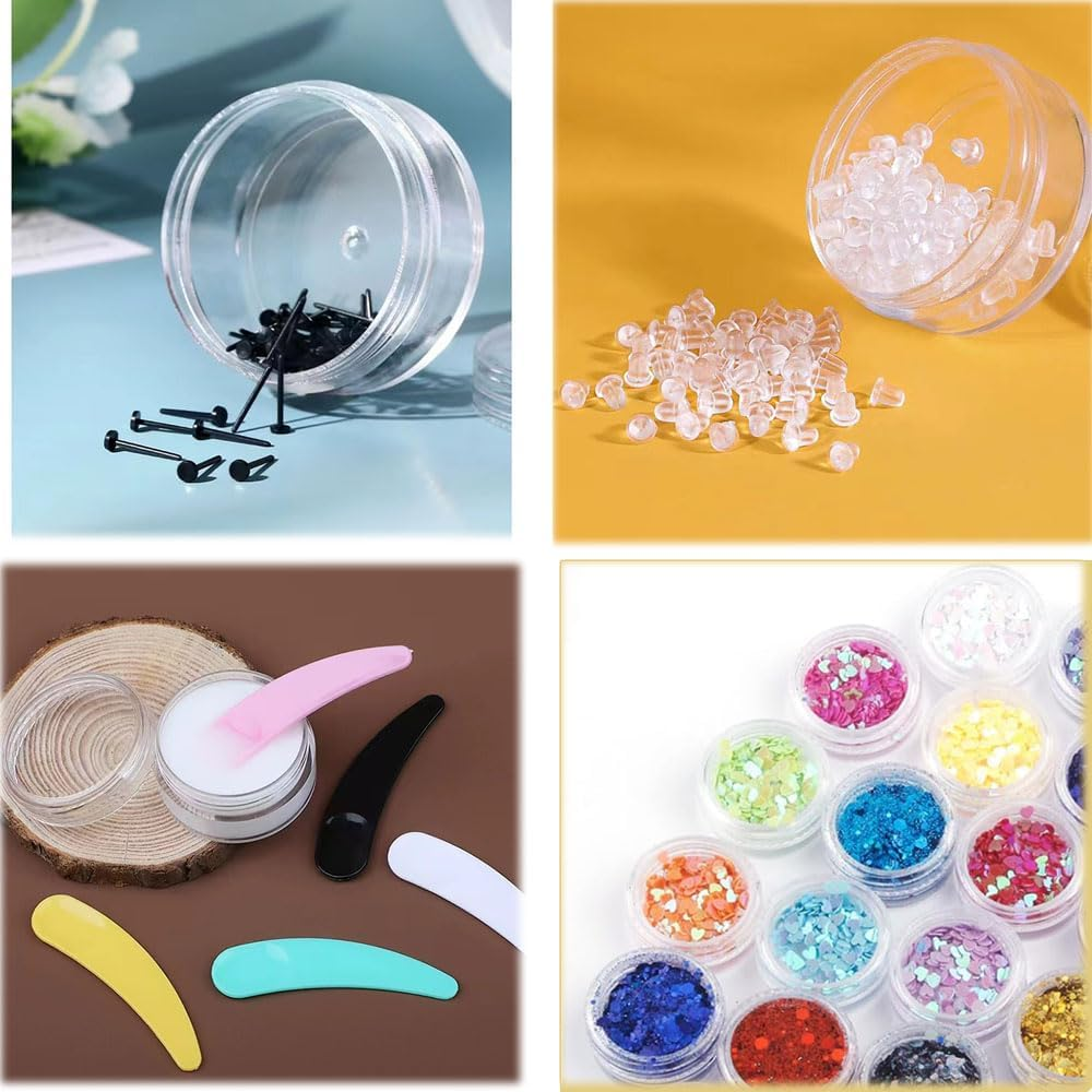 Pack of 30 Containers, 5 Ml, Containers with Lid, Tins for Lip Balm, Small Jar for Lip Balm, Mini Cream Jar, Empty Cream Jars, Ointment Jars, Cosmetic Jars image number 4