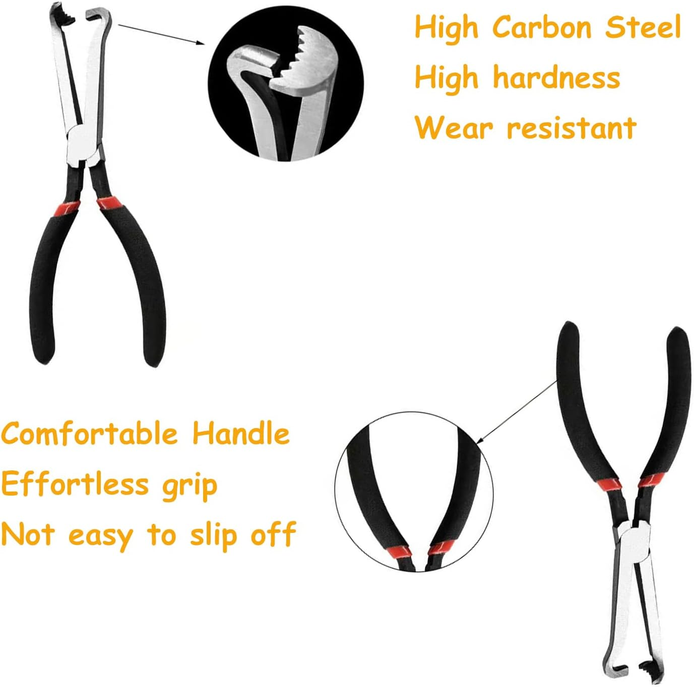 Shgarden Electrical Disconnect Pliers Automotive Electrical Connector Disconnect Pliers Spark Plug Disassembly Pliers Tear down Air Flow Sensors Fuel Injectors Fuel Line Petrol Clip Pipe Pliers SH0094