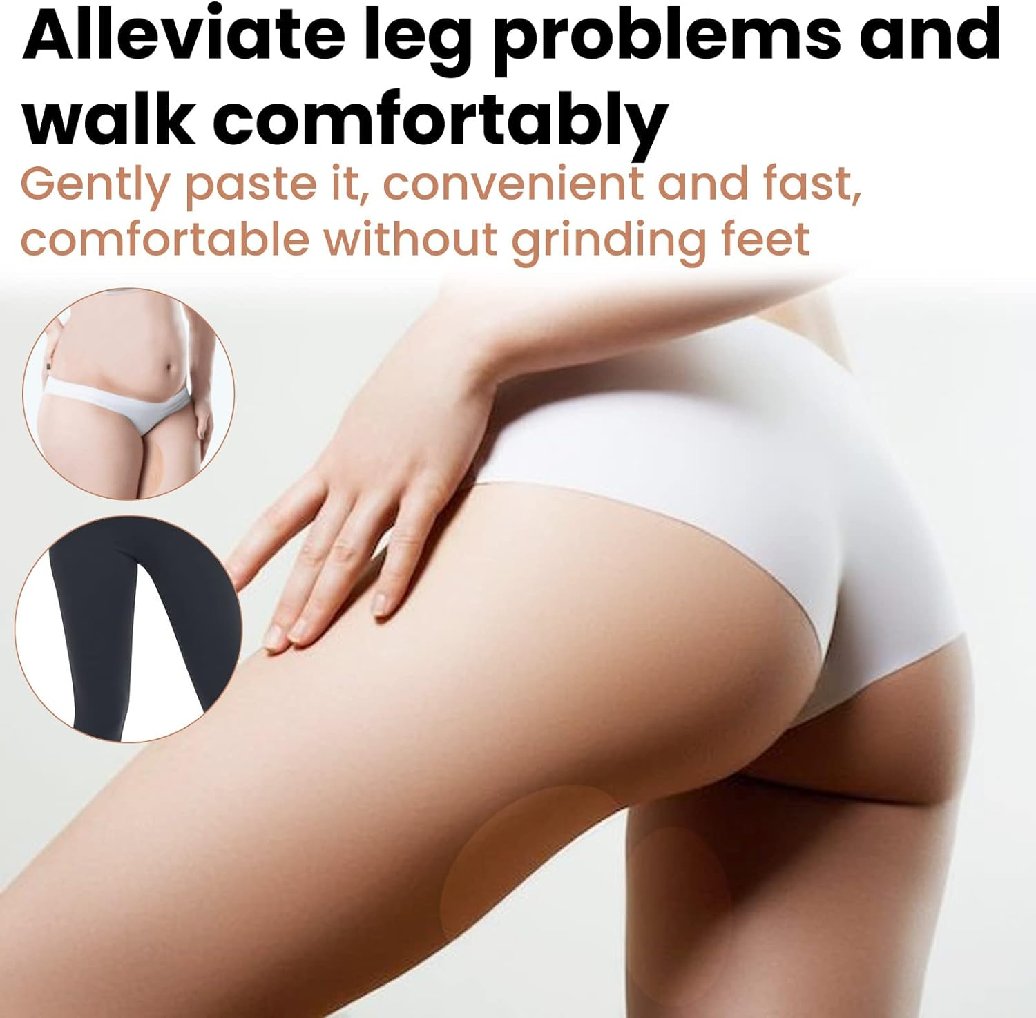 Anti Chafing Friction Pads,For Women Men Inner Thighs Chafe Rubbing Protection Breathable Skin Tape (Curry-12Pcs)&hellip; image number 6