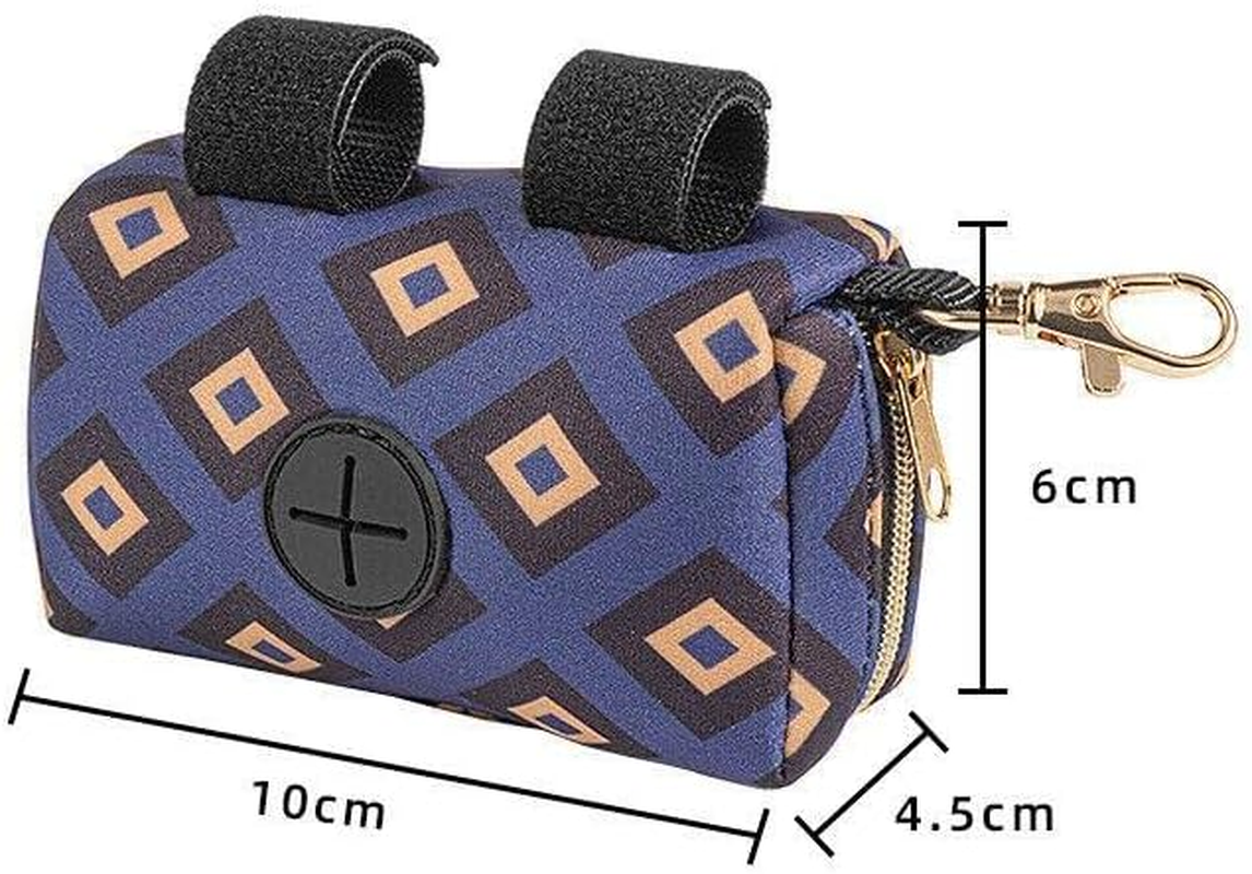 Pet Pouch Dog Poop Bag Container Dispenser Puppy Pick-Up Poo Waste Bags Holder - Easy-To-Clean, Portable Puppy Poo Bag Container - 10X4.5X6Cm Size for Outdoor Use - Blue image number 6