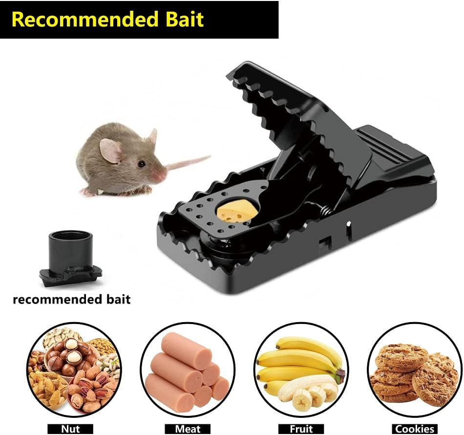 Mouse Trap Indoor, Mouse Traps for Small Mice and Mouse, Reusable Rat Traps Indoor, Safe and Quick, Outdoor Indoor Mouse Catcher, 8 Pack image number 1