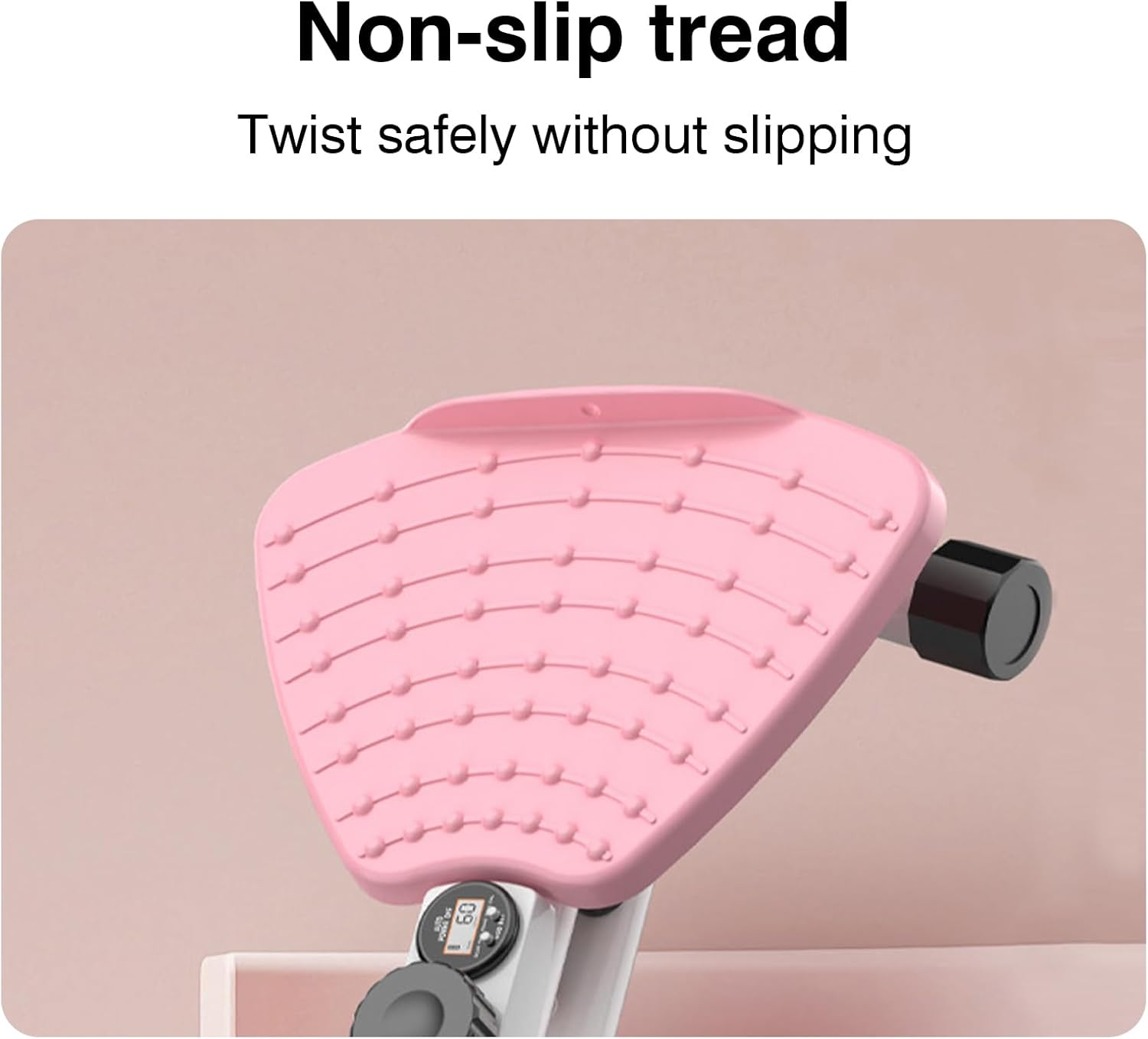 Waist Twisting Machine - Ab Twister Board with Counter, Waist Workout Equipment for Home Exercise - Pink image number 2