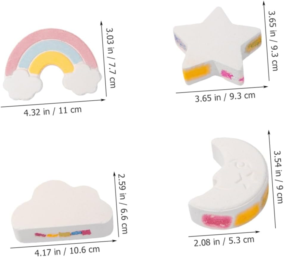 4Pcs Rainbow Essential Oil Bathing for Relaxation and Soothing for Family and Friends image number 1