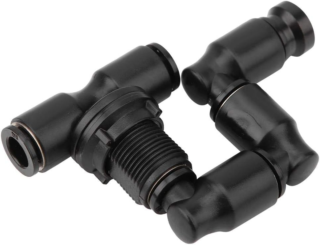 Rainforest Mist Maker Sprinkler Nozzle, 360 Degree Adjustable for Reptile Tank Cooling System, Black image number 6