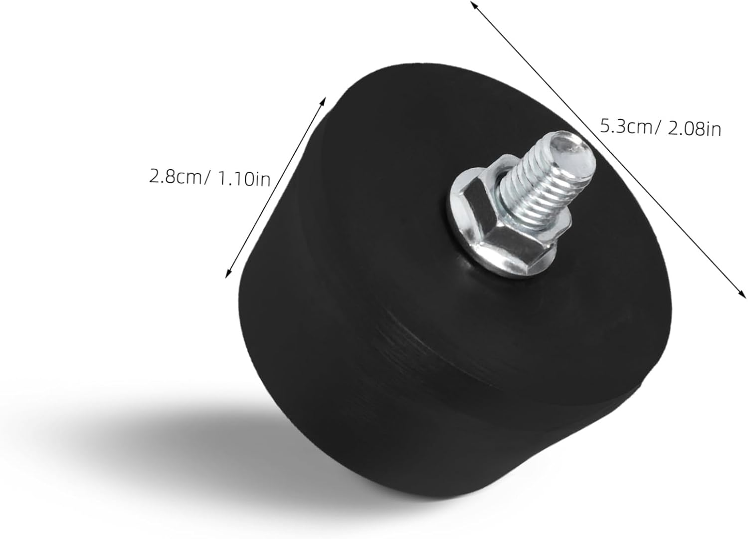 4Pcs Rubber Foot Pads for Air Compressors Heavy Duty Noise Reduction Mounting Feet Oil Resistant Vibration Control for Industrial Machines Elegant Design image number 6