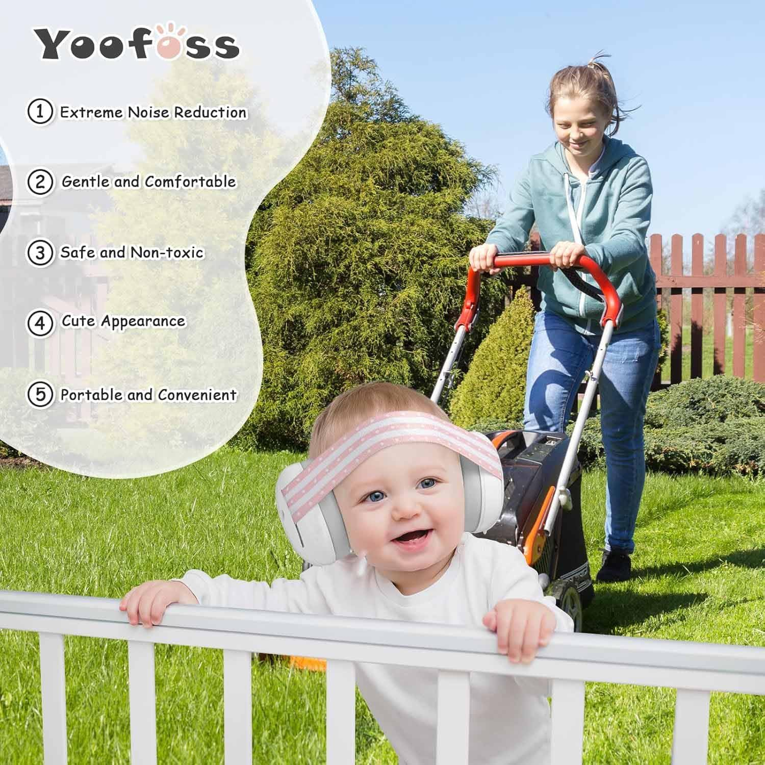 Yunking Baby Ear Muffs Noise Protection for Infant and Babies up to 36 Months - Noise Cancelling Headphones for Ear Protection, Sleep, Travel image number 1