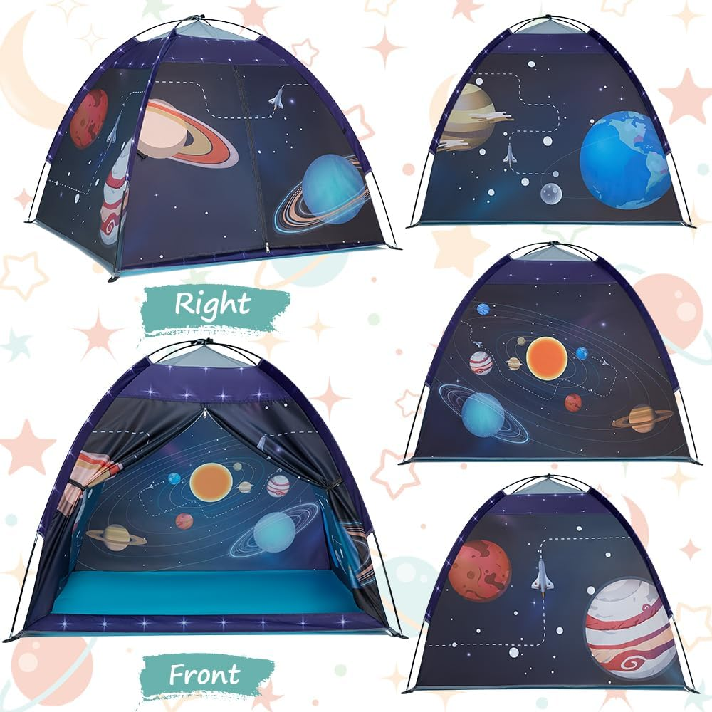 Space World Play Tent-Kids Galaxy Dome Tent Playhouse for Boys and Girls Imaginative Play Popup Tent for Kids Indoor/Outdoor Fun,Perfect Kid&rsquo;S Gift- 48" X 48" X 43" image number 1
