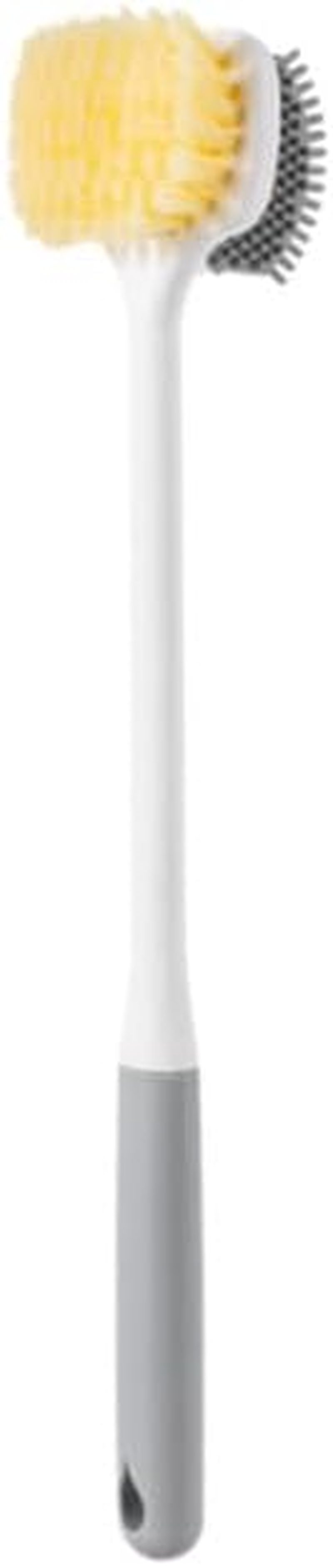 (2Pcs) Toe Cleaning Brush,Silicone Foot Scrubber for Shower with 13.7" Long Handle Soft Cleaning Bath Brush Feet Cleaner Scrub Foot Care for Seniors,Elderly, Men and Women (Gray, 13.7") image number 4