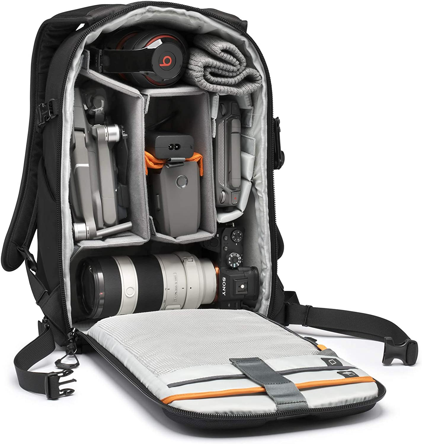 Lowepro Flipside BP 400 AW III Mirrorless and DSLR Camera Backpack - Dark Grey - with Rear Access - with Side Access - with Adjustable Dividers - for Mirrorless Cameras, LP37353-PWW image number 6
