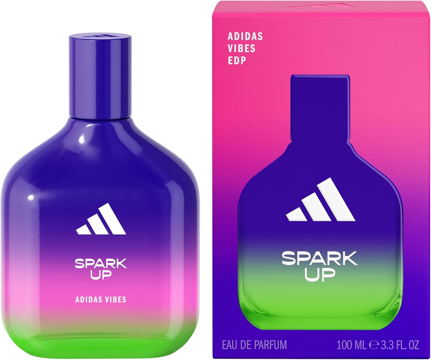 Adidas Vibes Spark up Eau De Parfum for All, Energising and Stimulating, Long Lasting Fragrance, Sweet Orange and Black Pepper 100Ml image number 2
